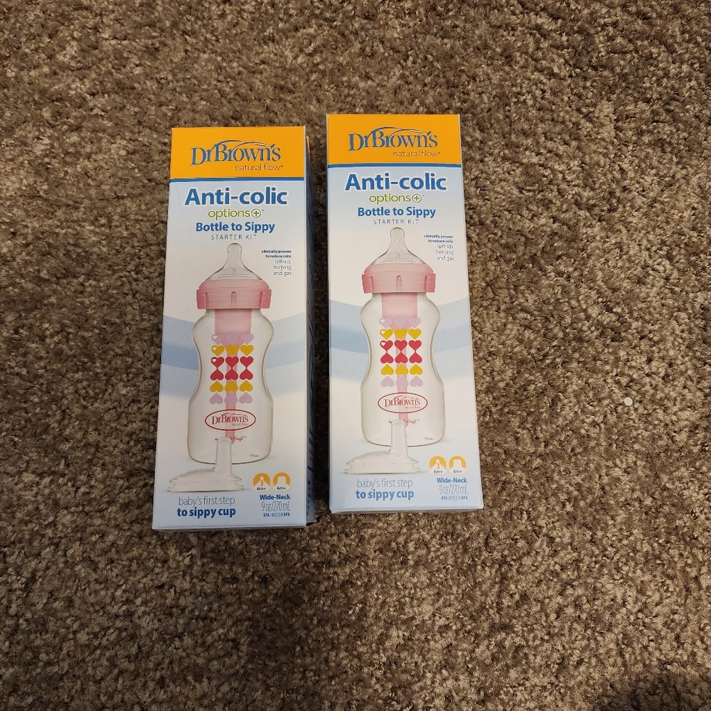 ⭐️Dr. Brown's Anti-Colic Bottle to Sippy Cup⭐️